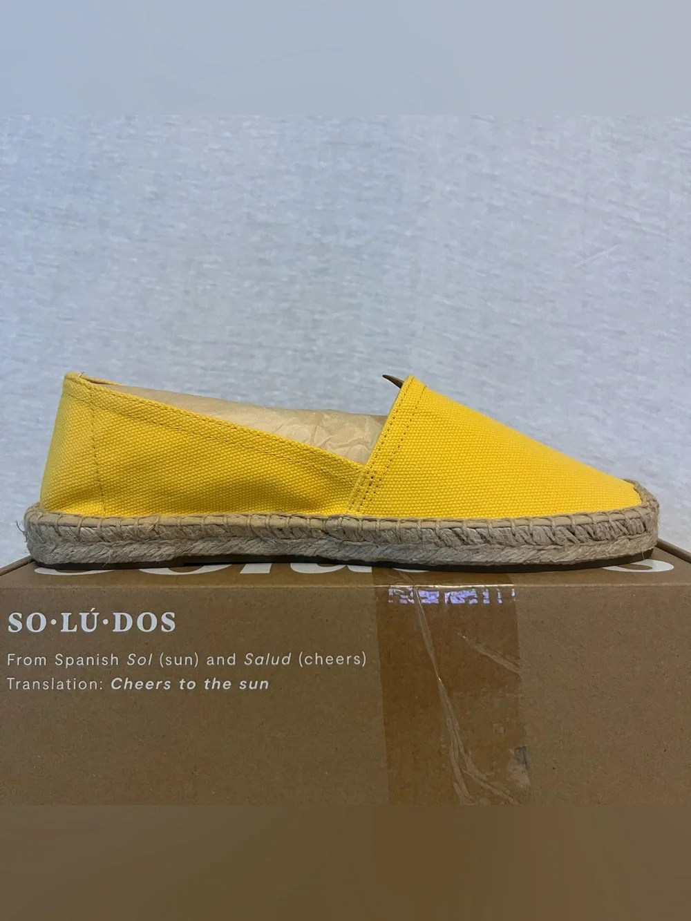 Soludos The Original Espadrille Girasol Yellow Canvas Slip-On Shoes